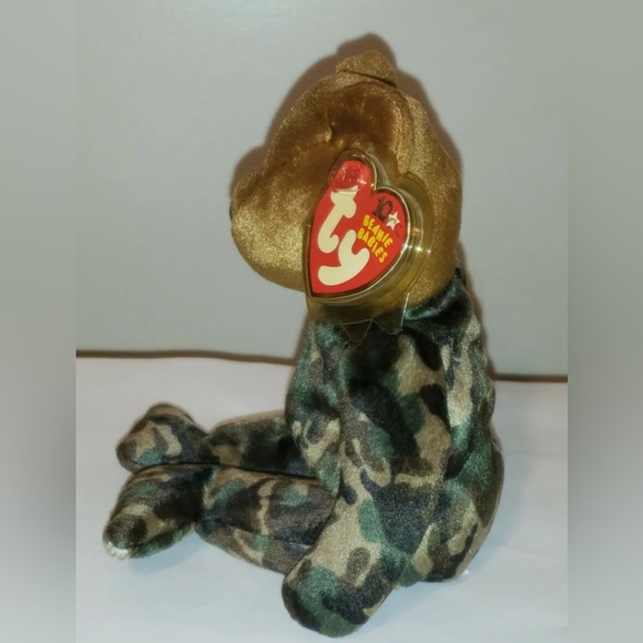 Ty Beanie Baby - HERO the USA Army Military USO Bear - MINT with MINT TAGS - Picture 3 of 7